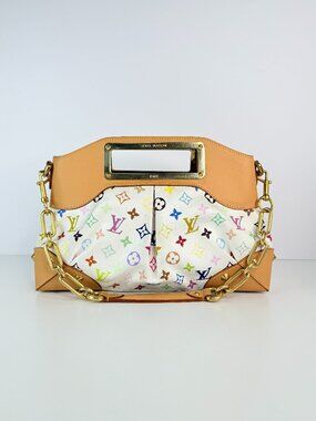 louis vuitton judy PM  monogram multicolor white